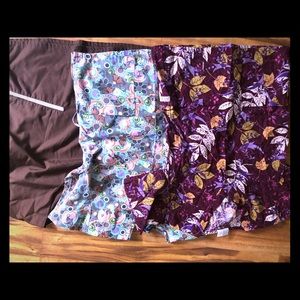 Lot of 3 scrub tops